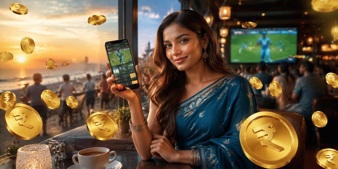 Cricket fans enjoying sports betting on mobile